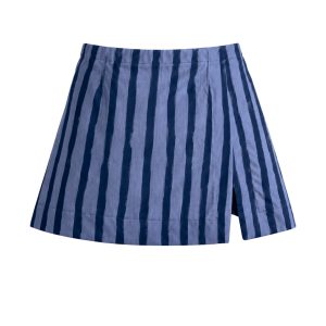 Super Mini Skirt – Blue Stripes