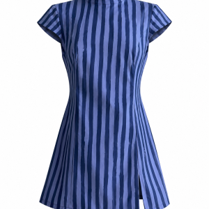 Super Mini Dress – Blue Stripes
